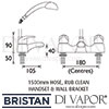 Bristan Java Bath Shower Mixer 6 Litre Flow Limit Dimensions